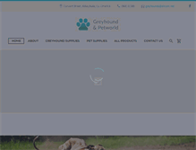 Tablet Screenshot of greyhoundandpetworld.com